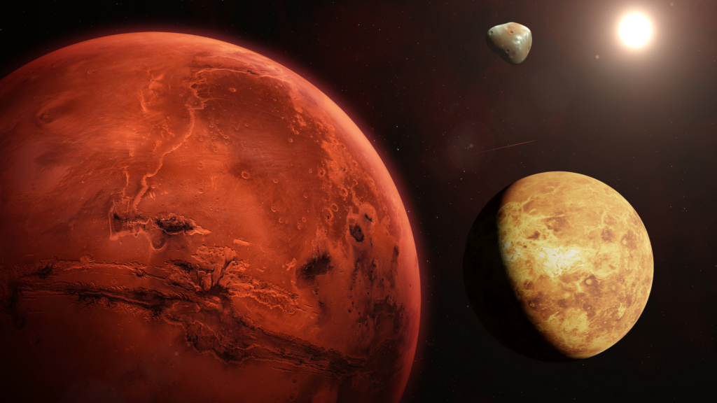 Venus and Mars Conjunction